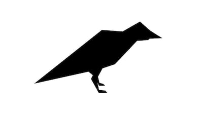 An illustration of a crow for the Creatures of the Quran series. Illustration by Vishal / Noun Project