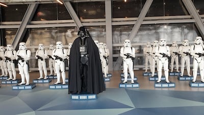 The 'Star Wars' figures that used to be in Fashion Avenue have migrated to the extension's walkway, too.