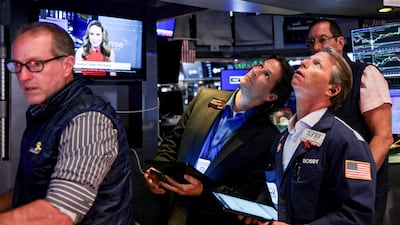 Traders on the floor of the New York Stock Exchange. Markets have rebounded after concerns eased over the effect of US President Donald Trump's tariffs. Reuters