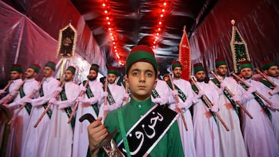 Shi'ite pilgrims gather ahead of Ashura, the holiest day on the Shi'ite Muslim calendar, in Kerbala, Iraq, September 30, 2017. Abdullah Dhiaa Al-Deen / Reuters