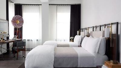 The Refinery's rooms contain fashion nods. Courtesy of Refinery Hotel New York