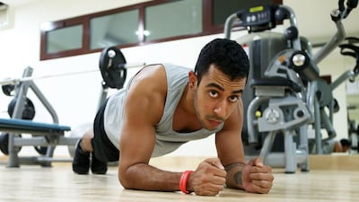 Ramy Kandil, a certified personal trainer and digital marketer, is very self critical. “I’m proud, but never content,” says the 25-year-old Egyptian and Dubai resident. Pawan Singh / The National