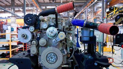 The Nimr Ajban Class engine assembly area. Victor Besa / The National