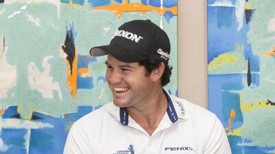 Golfer Ricardo Gouveia shown on Monday in Dubai at Jumeirah Golf Estates. Antonio Robertson / The National / October 26, 2015