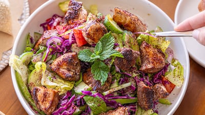 From the salads and spices to the meats and potato cubes, Zali is the only restaurant serving home-cooked Lebanese food in Al Bateen. Photo: Zali