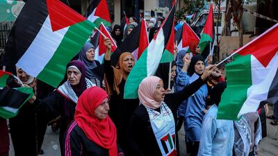 Palestinians protest against the Bahrain Conference. EPA