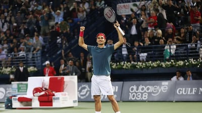 Roger Federer was slow off the blocks and lost the first set, but avenged his last year’s final loss to Tomas Berdych in Dubai. Ahmed Jadallah / Reuters