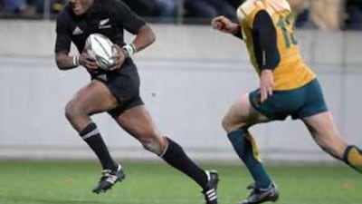 Josevata Rokocoko in action for New Zealand against Australia in September 2009. The winger makes his return for the All Blacks tomorrow against Ireland after being out of favour.