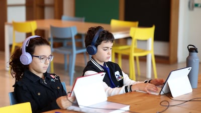 Pupils will move from distance learning back to school. Chris Whiteoak / The National