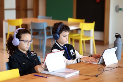 Pupils will return to classrooms after distance learning. Chris Whiteoak / The National