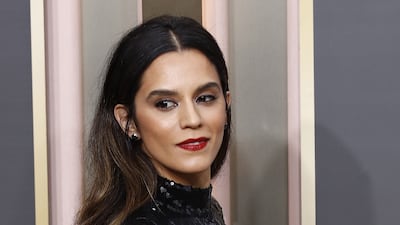 Moafi's dress is a statement about the ongoing protests in Iran. EPA