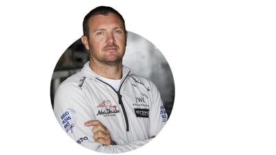 Phil Harmer, trimmer and helmsman. Age: 35. Nationality: Australia. Osman Samiuddin says: "Harmer is a sailmaker by trade and lives in England; he will be one of the key lieutenants on Azzam."