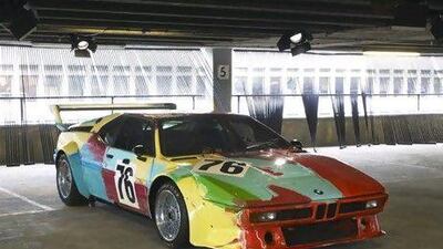 One of the most famous of all BMW Art cars, this M1 Group 4 racer was the handiwork of Andy Warhol and was unveiled in 1979. Courtesy BMW