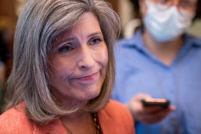 Republican Senator Joni Ernst is urging greater oversight of US spending in Ukraine. EPA