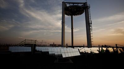 Masdar City relies on solar energy and other renewable energy sources. (Andrew Henderson / The National)