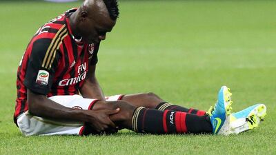 Roberto Mancini is concerned Mario Balotelli could be seen as an easy target for ridicule. Matteo Bazzi / EPA