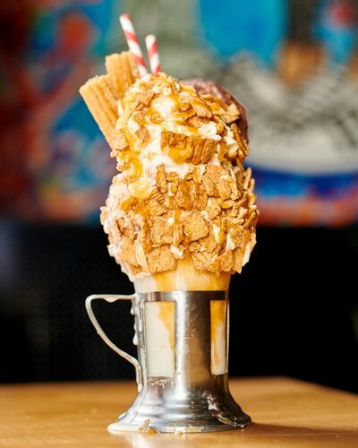 BlackTap's churros milkshake