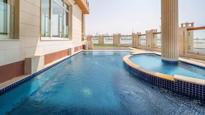 There's views of Burj Khalifa from the swimming pool. Courtesy LuxuryProperty.com