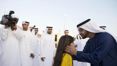 Sheikh Hamdan attends the ninth mass wedding in the Western Region
