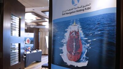 Gulf Navigation said net earnings attributable to shareholders came in at Dh8.9 million in the quarter, up by almost a third on the same period a year ago. Jeffrey E Biteng / The National