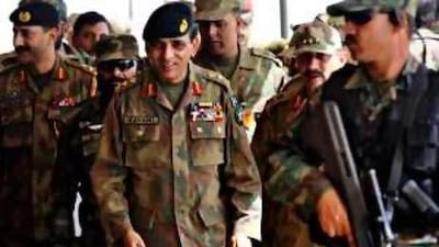 The Pakistani army chief general, Ashfaq Kayani, centre, is not likely to reciprocate overtures by India's government.
