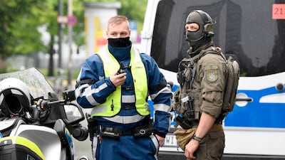 German police and security forces are on the alert as authorities bring Syrian suspects to trial. AFP
