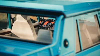 This particular model was built for a customer in Japan and its paintwork, dubbed 'Special Green', is a one-off