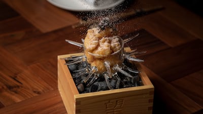 Shrimp popcorn at Nozomi.