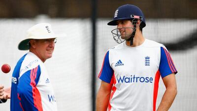 Alastair Cook and Trevor Bayliss had their thinking caps on even during the nets session in Durban.