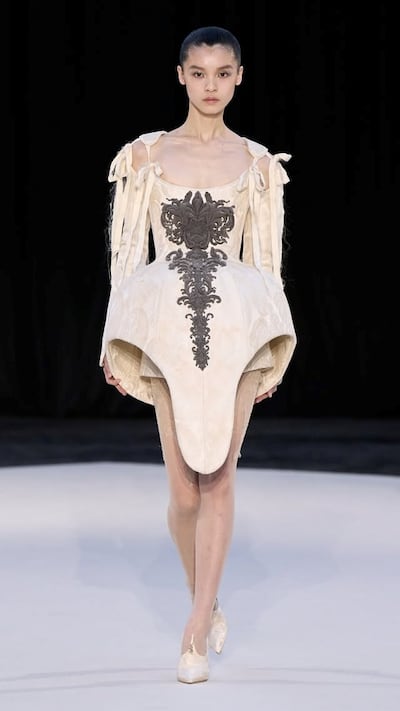 Ashi Studio used vintage corseting techniques on this autumn haute couture collection. Photo: Ashi Studio