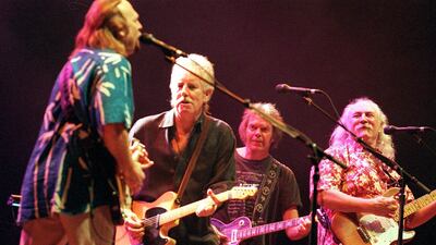 The band performing in Dallas, Texas, in 2000. AP