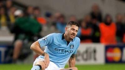 Spanish midfielder Javi Garcia, a £15.8 million (Dh91m) recruit last summer from Benfica, has proved an inadequate replacement for Nigel de Jong at Manchester City, according to our columnist. Jon Super / AP Photo