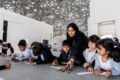 The platform has been tested with educators, including pilot sessions involving 70 teachers. Photo: Louvre Abu Dhabi