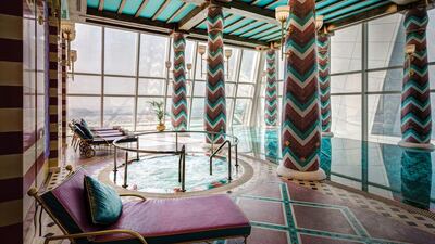 The Talise Spa, located on the 18th floor in the Burj Al Arab hotel, offers stunning views of the Arabian Gulf. Courtesy Jumeirah Group