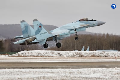 A Sukhoi Su-35 fighter jet. AFP