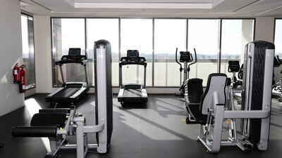 The building gym is open to residents