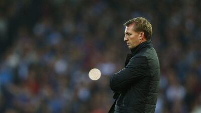 Liverpool manager Brendan Rodgers reacts during their his side's English Premier League loss to West Ham United on Saturday. Andrew Winning / Reuters / September 20, 2014