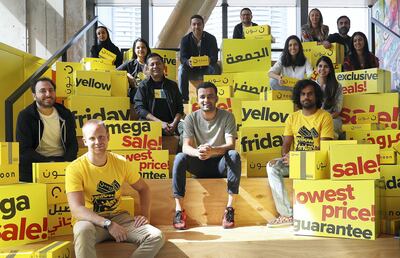 Noon.com's Yellow Friday sale will run from November 22 to 28. Pawan Singh / The National