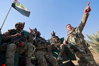 A military operation in January 2022 in Diyala province, after an ISIS attack on an army base killed 11 Iraqi soldiers. AFP