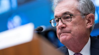 US Federal Reserve Chair Jerome Powell speaks before the House Financial Services Committee during a hearing on Capitol Hill in Washington. Reuters