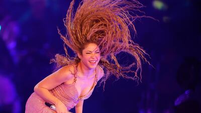 Colombian singer Shakira performs during her 'Las Mujeres Ya No Ya Lloran' (Women No Longer Cry) world tour in Buenos Aires. EPA