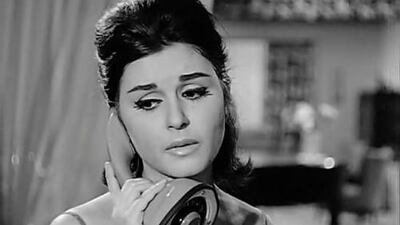 Souad Hosni in 'Al-Garima Al-Dahika' in 1963. Hosni plays the role of the protagonist's wife Leila in the film. Yasmine Salam