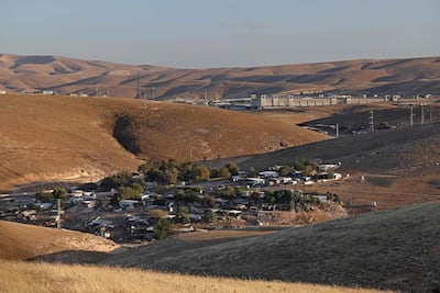 The Palestinian Bedouin village of Khan Al Ahmar is one of many threatened by settlement expansion in the occupied West Bank. AFP