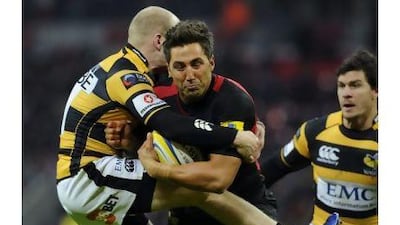 Gavin Henson, of Saracens, made a short but impressive comeback at Wembley Stadium.