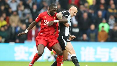Jonjo Shelvey- 5: Volleyed high and wide in first minute and booked for foul on Kukca that was centimetres away being penalty soon after. Shelvey's lack of mobility and pace in midfield is a problem. Getty