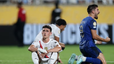 City star Phil Foden is left dejected after the defeat by the Saudi side. Reuters