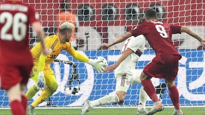 Roberto Firmino scores the decisive goal in extra-time. EPA