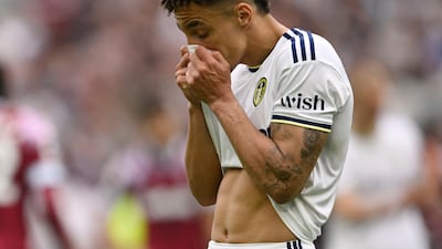 Leeds United's Rodrigo after the match. Reuters
