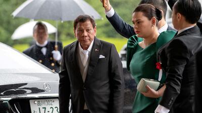 Sara Duterte-Carpio, right, could succeed her father, Rodrigo Duterte, has Philippines president in 2022. Reuters