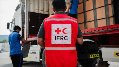 Dubai Humanitarian has co-ordinated the delivery of 74 tonnes of critical aid for Nepal. Photo: Dubai Media Office